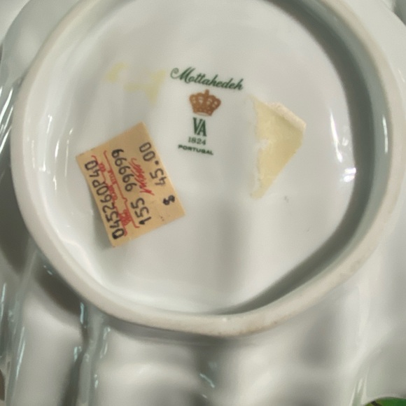 NWT 70’s vintage Mottahedeh shell dish NEVER USED In original Lord & Taylor box - Picture 9 of 16